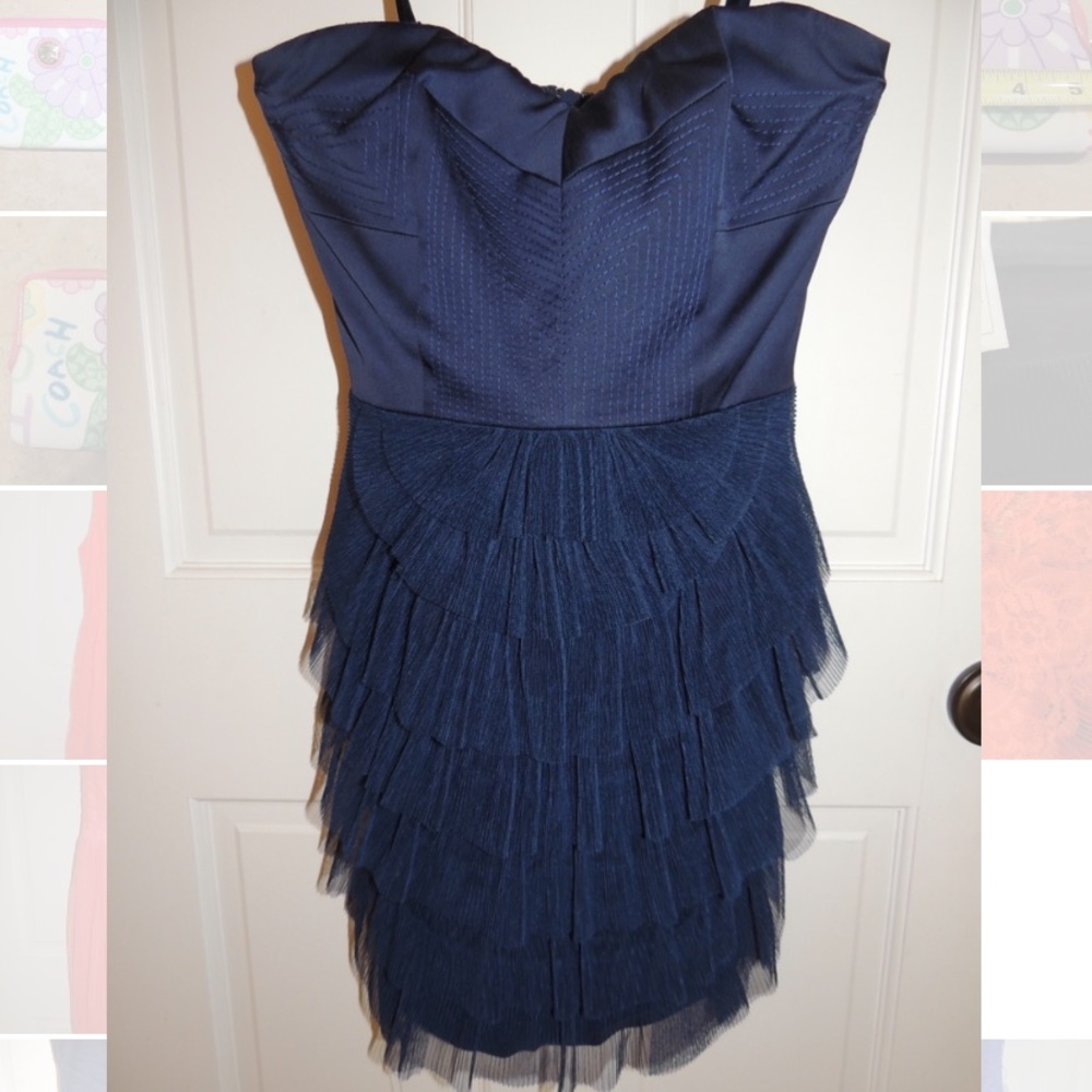 BCBGMaxAzria mini strapless dress size 0